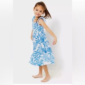 Lilly Pulitzer Kids Mini Jilly Midi Dress (Size small)